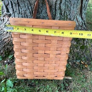 Hanging Longaberger basket.